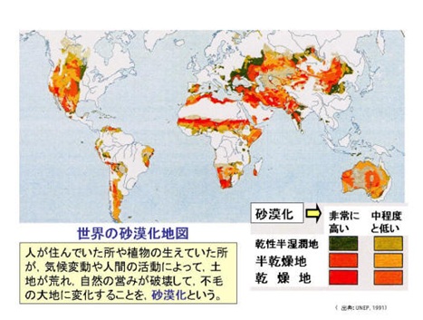 砂漠化ついて 授業資料 自分的考察